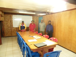 Kelly Kombra-Peng and Finance Manager (casual) with two Board Members, Matt Kum and Bob Neringa